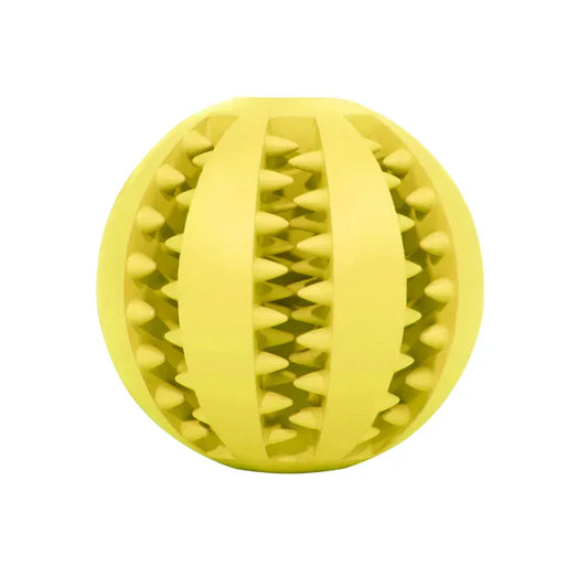 Interactive Tooth Cleaning Ball: Indestructible Dog Food Ball